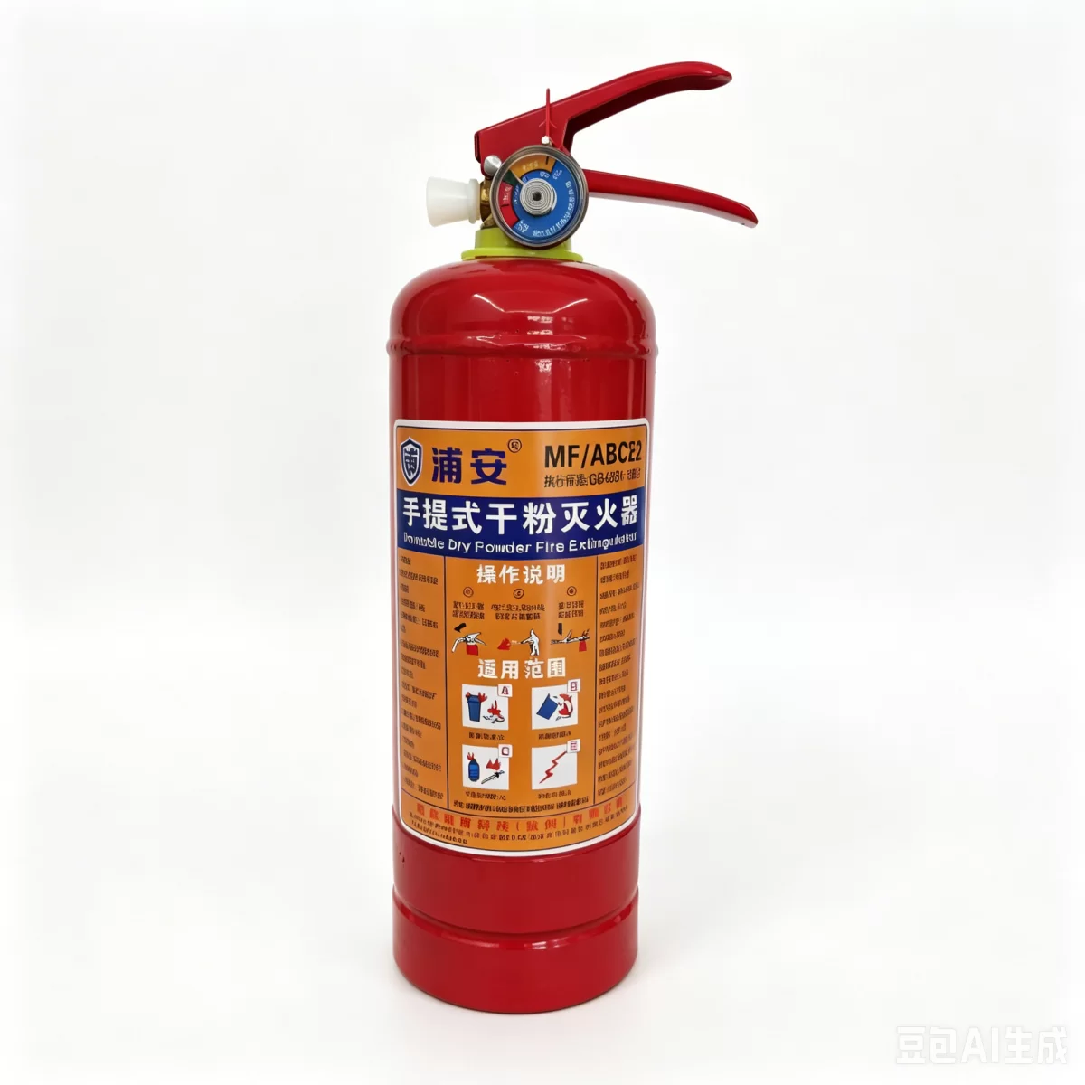 2kg Portable Dry Powder Fire Extinguisher – Reliable Home & Vehicle Fire Safety