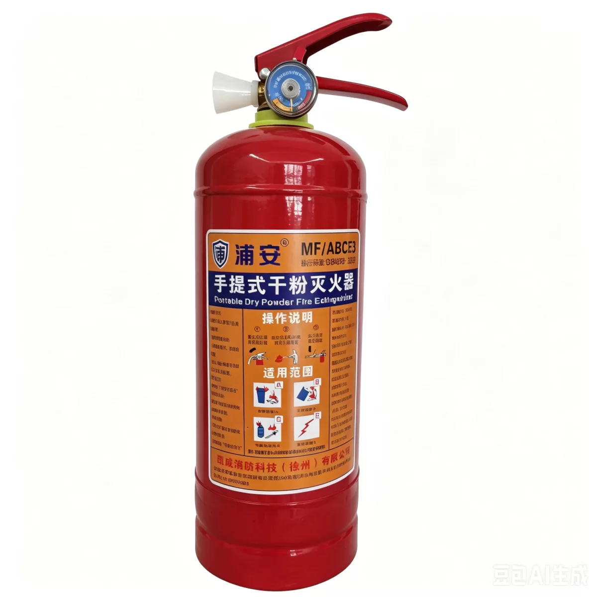 3kg Portable Dry Powder Fire Extinguisher – Powerful Home, Commercial & Car Fire Safety Solution